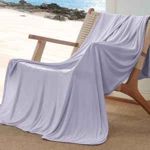 Purple Cooling Blanket, Lightweight, Warm Summer Blanket
